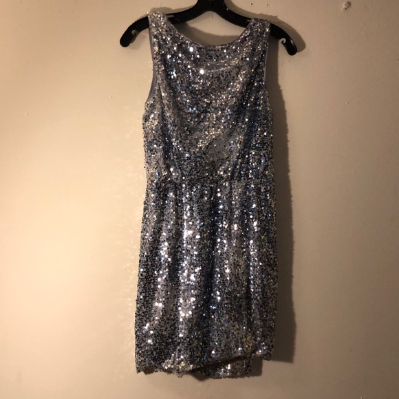 Aidan Mattox silver sequined dress - Picture 3 of 7